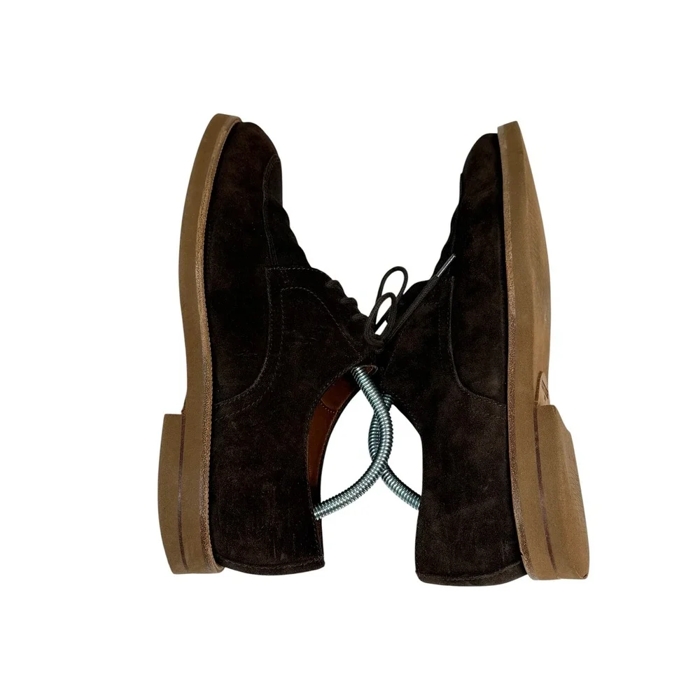 Lottusse 1877 Mens Dark Brown Suede Apron Split Toe Blucher Shoes‎ EU 41 LT02466